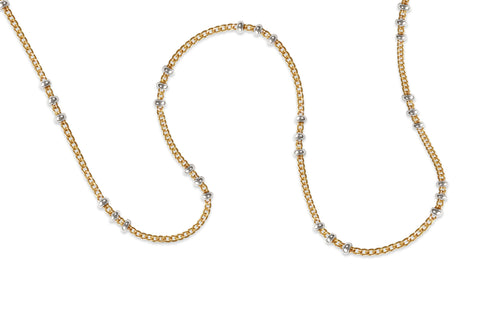 Two tone chain on a white background