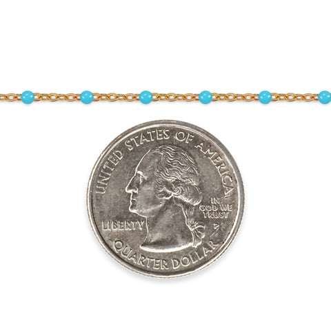 Bracelet with a quarter dollar coin charm on a white background