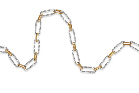 Two-tone chain on a white background